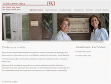 Tablet Screenshot of clinicafoniatricaariasbotella.com